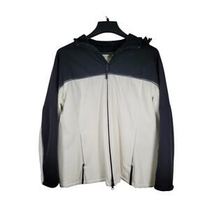 Eddie Bauer Men's Insulated‎ Winter Jacket Size XL Black And White Thermolite